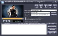 iWellsoft RM RMVB to 3GP iPod Converter screenshot